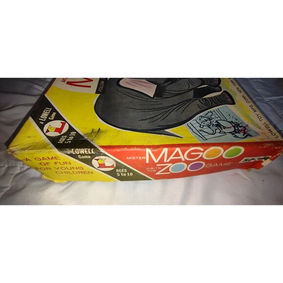 1961 RARE Vintage Mister Magoo Visits The Zoo Board Game Lowell UPA Pictures - Picture 6 of 11